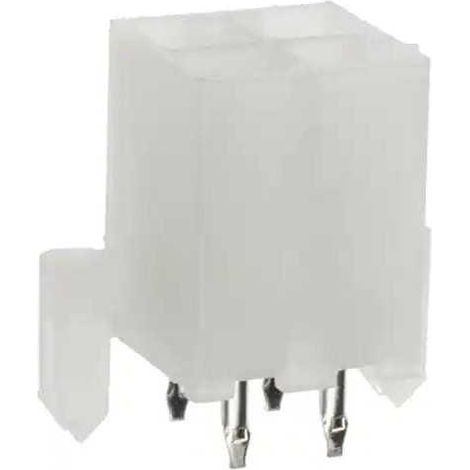 Connettore Mini Fit femmina 2X2 vie da circuito stampato