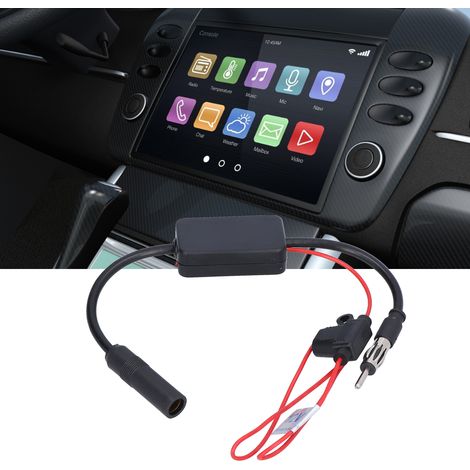 Amplificateur de signal universel 12 V pour autoradio, amplificateur de signal FM pour antenne. (1/5)