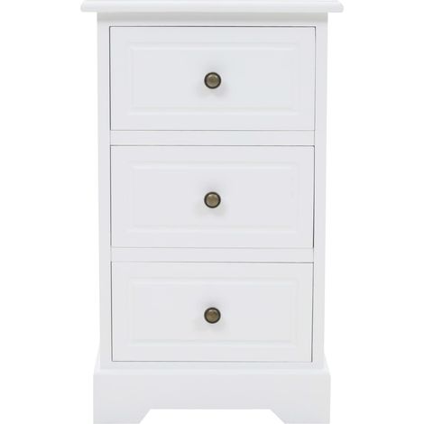 Maison Exclusive - Comodino in MDF e Legno di Pino 35x32x59 cm (1/5)