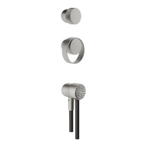 Juego de monomando, desviador y teleducha para exterior Gessi