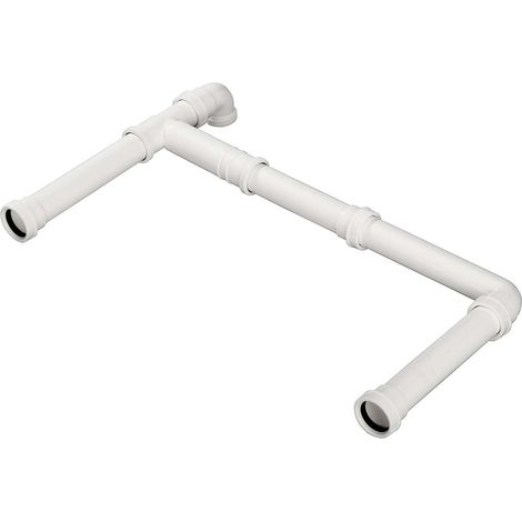 Blanco - Raccordo di scarico per 2 lavelli, bianco 225088