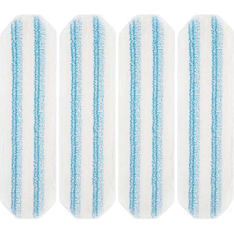 Chiffon Microfibre - Rechange Pour Balai Plat - Compatible Avec Système H2pro - Lavable En Machine - Lot De 4 (1/5)
