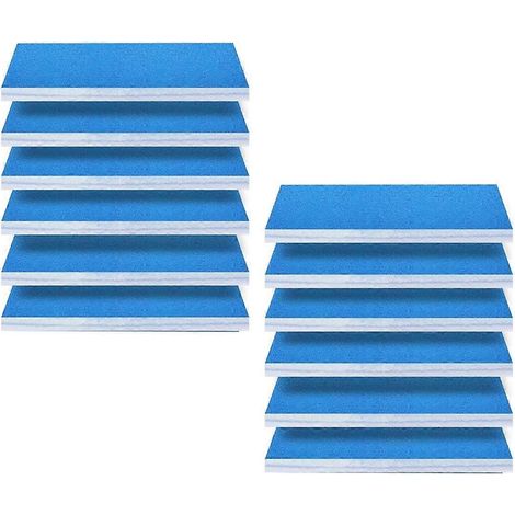 Lot de 12 filtres pour cabine de peinture, kit de filtres pour cabine de peinture aérographe, conception double couche, idéal pour les loisirs créatifs à l'aérographe et les cabines de peinture. (1/5)