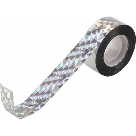 Flach Tape, Ruban Anti-Oiseaux réfléchissant Recto-Verso de Ruban de Protection Anti-Oiseaux réfléchissant Les Bandes, 80 m 2,4 cm (1/5)