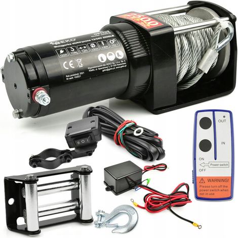 Cabrestante eléctrico de 12 V y 2500 lb (2) (1/5)