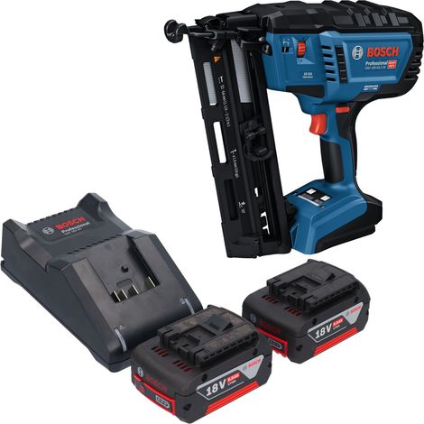 Bosch GNH 18V-64-2 M Professional Akku Holznagler 18 V 1,6 x 32 - 64 mm + 2x Akku 5,0 Ah + Ladegerät