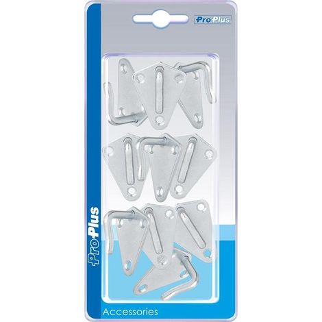 Gancho para cuerda proplus metálico soldado 40x45mm pack 10 (1/4)