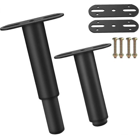 Verstellbare Schrankbeine, 2 Stück, Bettbeine, verstellbare, einziehbare, robuste Lattenrost-Stützbeine für Bettrahmen, Metallmöbelfüße für Schrank, Sofa, Bett D-2pcs-B