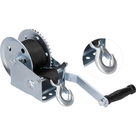 Rosvola Treuil Manuel Bateau Treuil Anti-Retour 1200LBS - Cliquet Câble Acier 8 M pour Treuil Marin ATV SUV UTV (1/5)