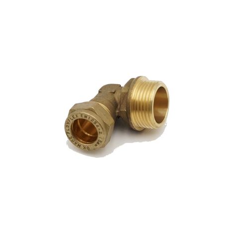 PrimaPlus Brass Compression Elbow 15mm x 3/4" Male - Pack of 10 (1/2)