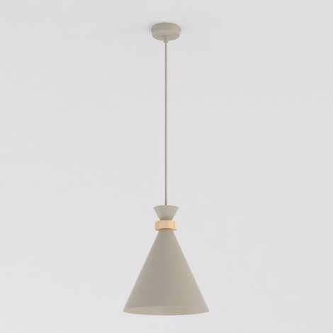 Lampada a sospensione ZERO in acciaio color mokka (1/5)