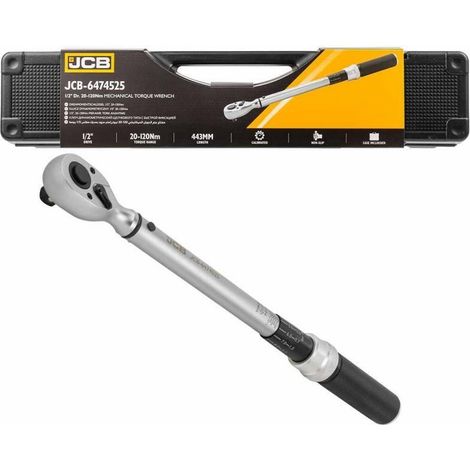 Hikoki JCB 1/2 Clé dynamométrique métallique 20-120 Nm
