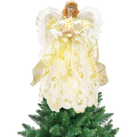 Décoration Ange pour Le du Sapin De Noël Décoration Festive 3D Ange pour la Décoration du Sapin de Noël Pour Le Salon, La Cuisine, La Salle À Manger, La Chambre, L'Appartement, Le (1/5)