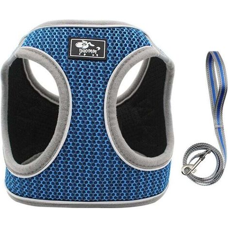 Harnais pour petits chiens en maille souple réfléchissante pour petits chiens Harnais pour petits chiens confortables par tous les temps (1/2)