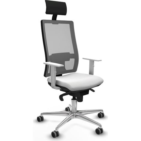 Silla de oficina Horna Piqueras y Crespo blanca confortable