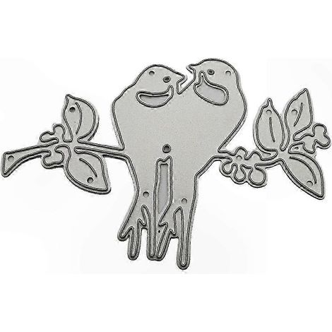 Metallschneider „Liebesvögel“, Schablonenvorlage für Scrapbooking, Fotoalben, DIY-Karten, Stahlvorlage (1/5)