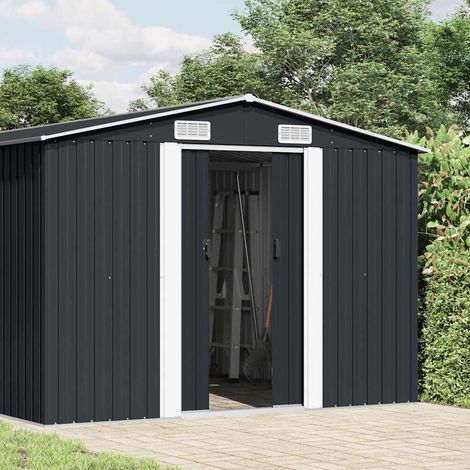 Maison Exclusive - Caseta de jardín metal antracita 257x489x181 c (1/5)
