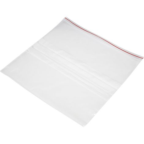 Druckverschlussbeutel mit Beschriftungsstreifen (B x H) 300 mm x 300 mm Transparent Polyethylen  1 S