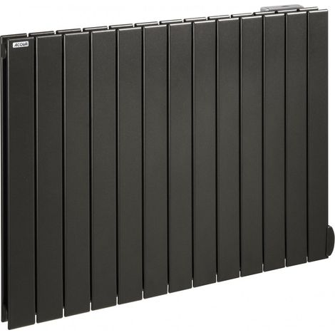Acova – Radiateur électrique fluide caloporteur 1000W – Dimensions 1201x500x93mm – Finition blanche RAL 9016 – Thermostat programmable 7-28°C