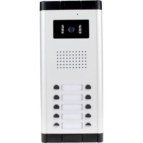 700TVL étanche interphone système vidéo Porte téléphone caméra extérieure IR Vision Lumineuse avec Plusieurs Boutons d'appel for Appartement/Maisons(520C-10) (1/5)