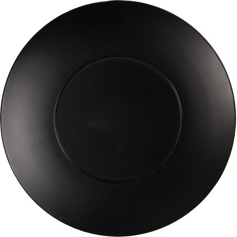 Sous-Assiette de Présentation Ronde en Plastique Noir avec Étoiles Dorées Ø 33 cm - PANGIVO