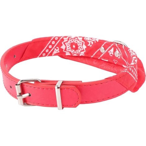 Pañuelo triangular para la saliva de mascotas, ideal para la alimentación, 2,0 cm, ajustable, color rojo. (1/5)