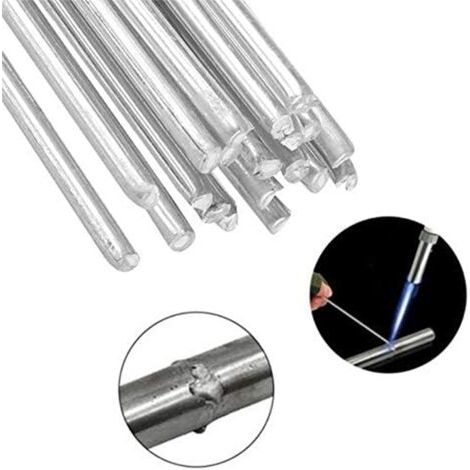 Baguette de Soudure, 20 pièces électrodes de soudage soudure en aluminium à basse température de 2,0 mm - Tiges de soudure faciles à fondre - Résistance à la corrosion (33 cm) (1/5)