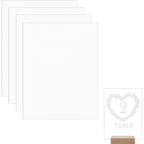 Plaque Transparent 1mm Acrylique Verre Du Cadre Photo L'Affichage Des Projets Peinture DIY Horaires 20x30 CM (1/5)