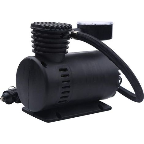 Compresseur d'air, 12 13,5 7CM Noir Compresseur d'air 300 PSI Mini Compresseur d'air 12 Volts Voiture électrique Pneu Infaltor Pompe Portable ABS Compresseur d'air pour Les (1/5)