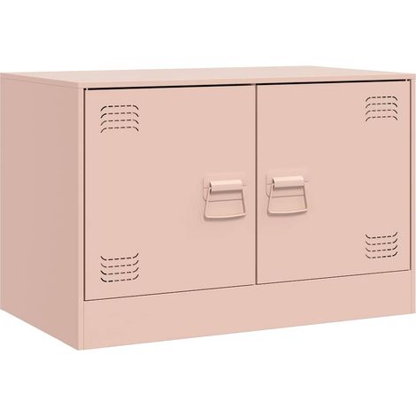 Maison Exclusive - TV-Schrank Rosa 67x39x44 cm Stahl
