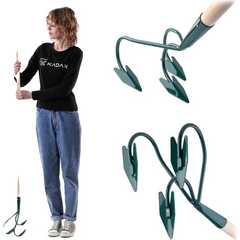 Cultivateur de sol, Matériau en acier, Longueur de 141 cm, Convient à divers types de jardins, Aération efficace du sol, Conception de dents de précision (1/5)