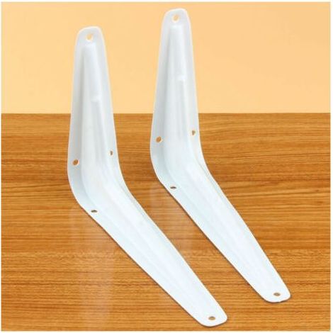 Support triangle support fer forgé blanc étagère épaissie et renforcée 135mmX85mm 10pcs (1/2)