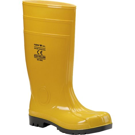 Schwarze Eco-Yellow S5 SRC Sicherheitsstiefel - 43 EU