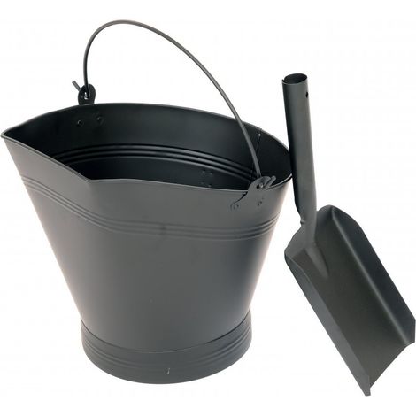 Oypla Heavy Duty Steel Fireplace Coal Bucket Scuttle Hod with Shovel (1/5)