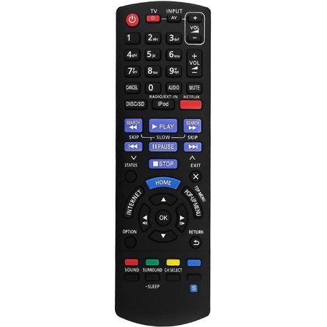 Ersatzfernbedienung N2QAYB000728 für Panasonic Blu-ray Disc SC-BTT195, SC-BTT190, SC-BTT775, SC-BTT770, SC-BTT370, SC-BTT270 (1/5)