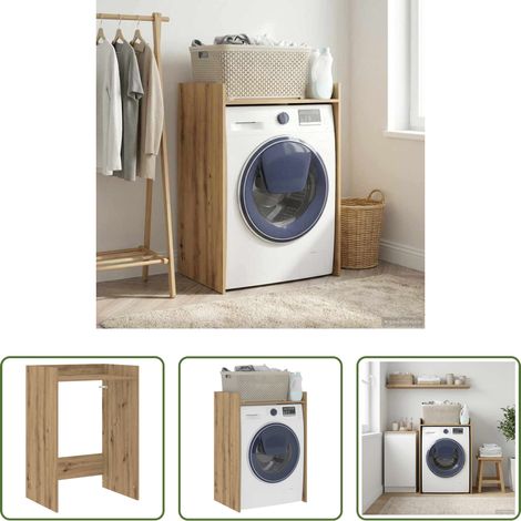 Armoire lave-linge -  Armoire pour machine à laver Chêne artisan 67,5 x 48 x 97 cm (1/5)
