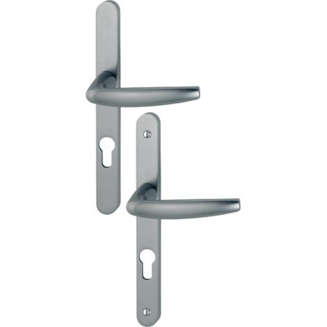 Set di porte a piastra stretta Atlanta HOPPE - look acciaio inox F9 - chiave i - 1530/300LMSGL - entr.70 - spessore 48/57 - 3303816