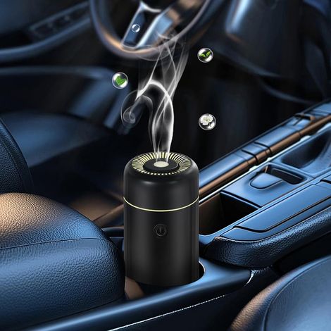 Deodorante per auto, diffusore per auto, mini umidificatore, mini diffusore portatile USB a nebbia fredda, umidificatore per auto, diffusore di oli essenziali 100 ml