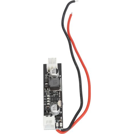 Contrôleur de vitesse de ventilateur monocanal 2-3 fils de petite taille 5V-12V avec fonction d'arrêt, boîtier moteur basse tension avec contrôle de température et réduction du bruit. (1/5)
