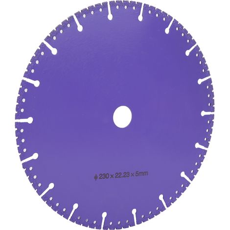 Disque diamant 230mm brasé sous vide pour carrelage céramique, meule à tronçonner béton et démolition, découpe précise, usage professionnel (1/5)