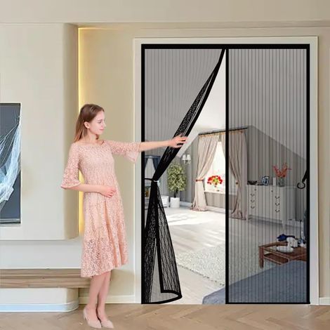Moustiquaire Porte 72 x 184 cm Anti-Moustiques, Fermeture Automatique (1/5)