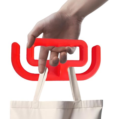 Poignée Porte-Sac de Courses Poignée Ergonomique de Transport pour Sacs de Courses Accessoires Ergonomiques Portables pour Porteur de pour la Maison Le Supermarché Les Voyages et (1/5)