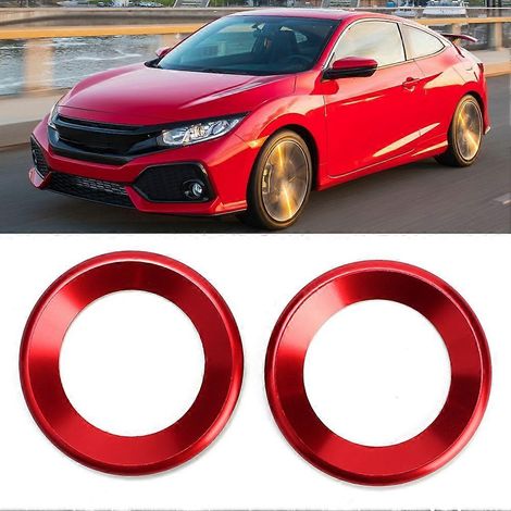 Lot de 2 anneaux décoratifs pour haut-parleurs Honda Civic 10e génération, en alliage d'aluminium antidérapant. (1/5)