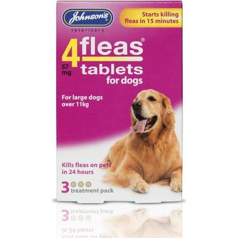 JVP 4 Fleas Dog Flea Tablets (3Tabs) PK6 - 2078 (1/2)
