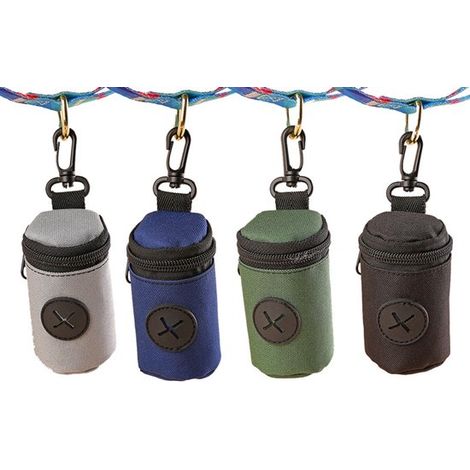 4er-Pack Hundekotbeutelspender mit Reißverschlussfächern und Gürtelhaken – Grau + Dunkelgrün + Dunkelblau + Schwarz (1/5)