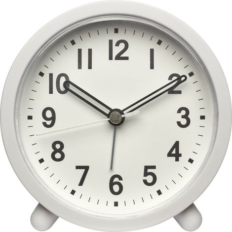 TFA Dostmann 60.1043.02 Quarz Wecker Weiß Alarmzeiten 1 Leisegang-Uhrwerk (1/4)