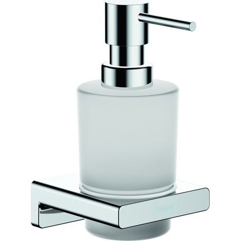 Hansgrohe AddStoris - Dispensador de jabón con soporte, cristal mate/cromo 41745000 (1/3)