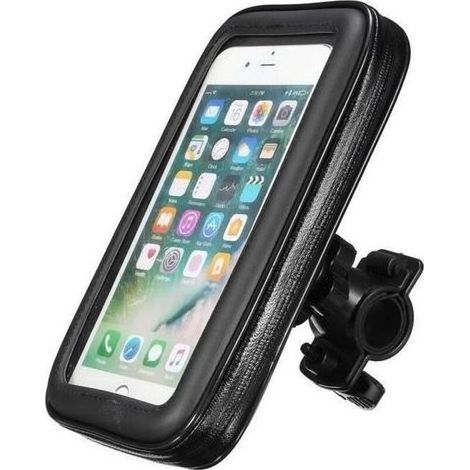 pair support de moto guidon sac de téléphone tactile étanche pour GPS Moto Scooter Vélo Enlarge Me23041