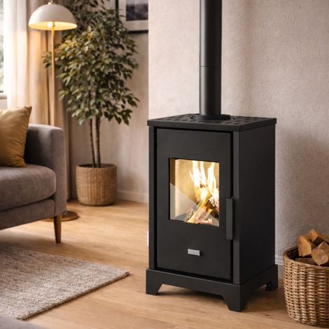 Poêle à bois - PUNTO FUOCO Anya 5 kW  Noir