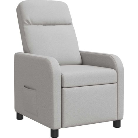 Fauteuil inclinable Gris nuage Tissu vidaXL (1/5)
